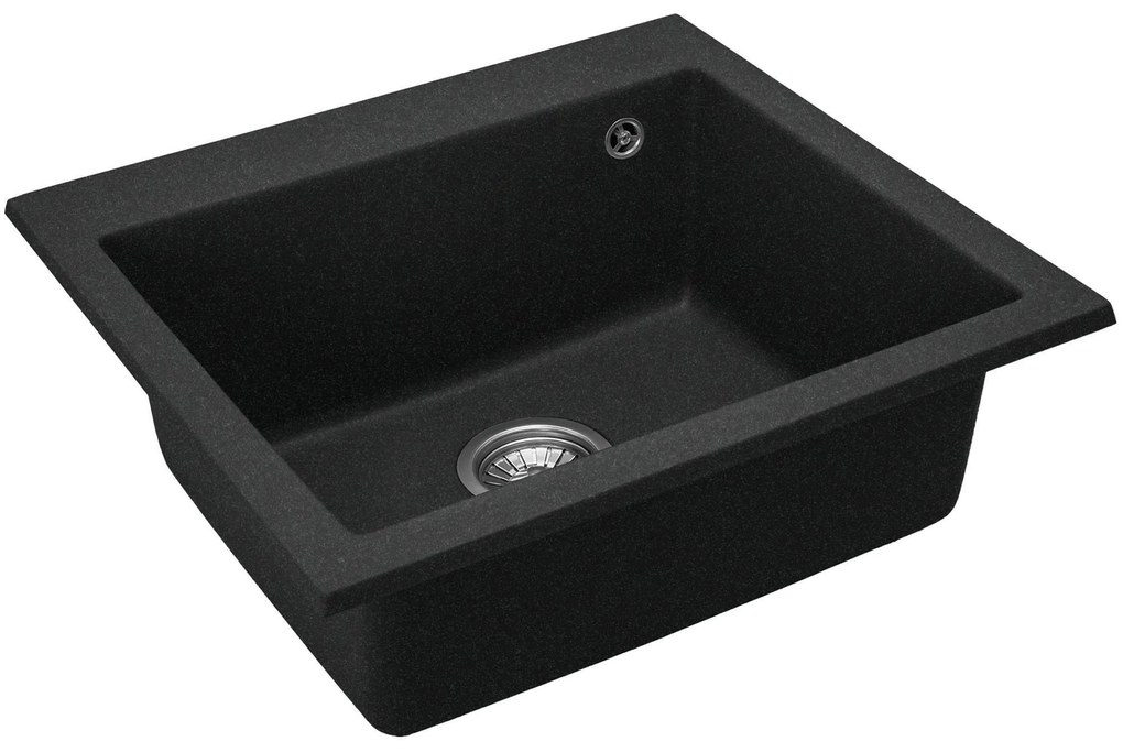 WEST XL gránit mosogató black METALLIC