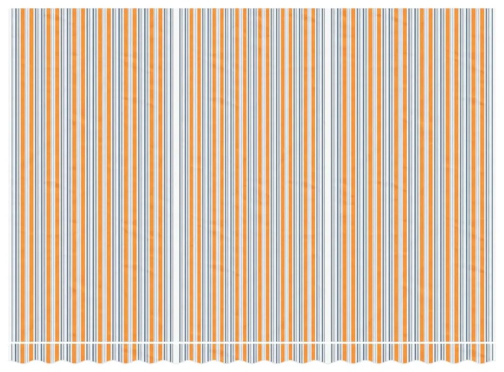 Többszínű csíkos pótszövet napellenzőhöz 4,5 x 3 m