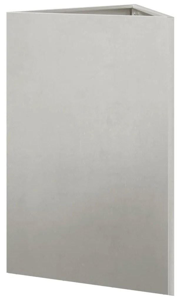 2 db rozsdamentes acél háromszög kerti ültetőláda 50x43x75 cm