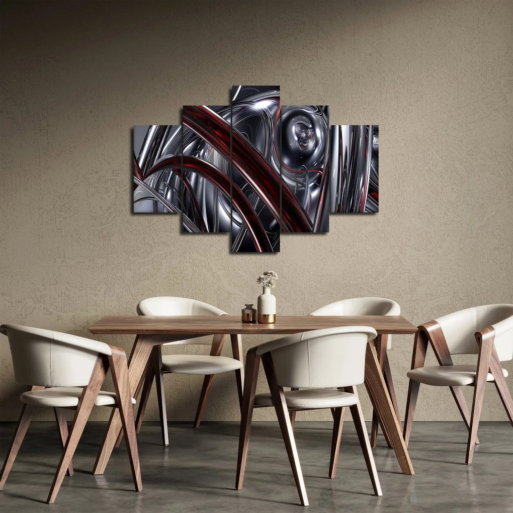 Szürke absztrakció kép (150x105 cm)
