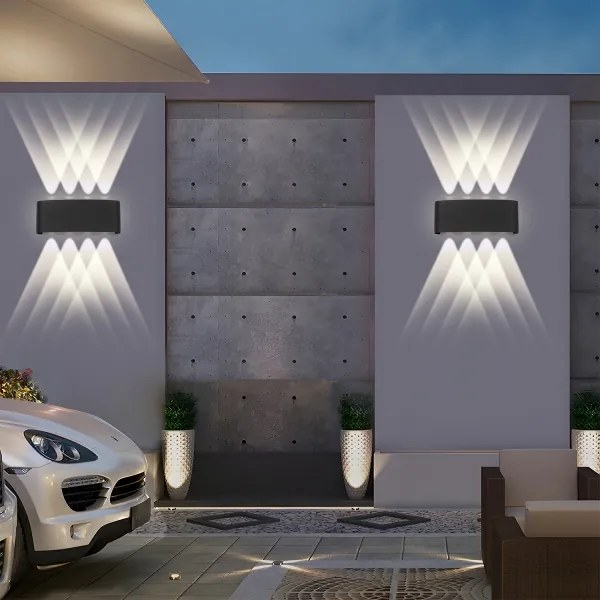 Brilagi - LED kültéri fali lámpatest FLAREBOX LED/8W/230V fekete IP65