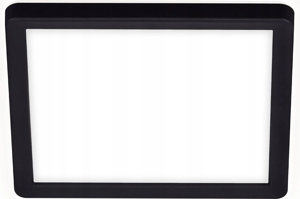 Briloner Slim Led panel 19x19 cm, 12 W, fekete, modern mennyezeti lámpa