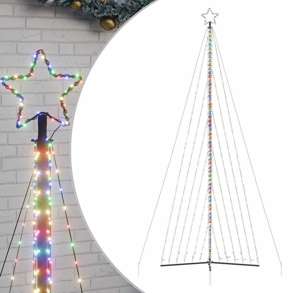 színes LED karácsonyfa 789 LED 476 cm