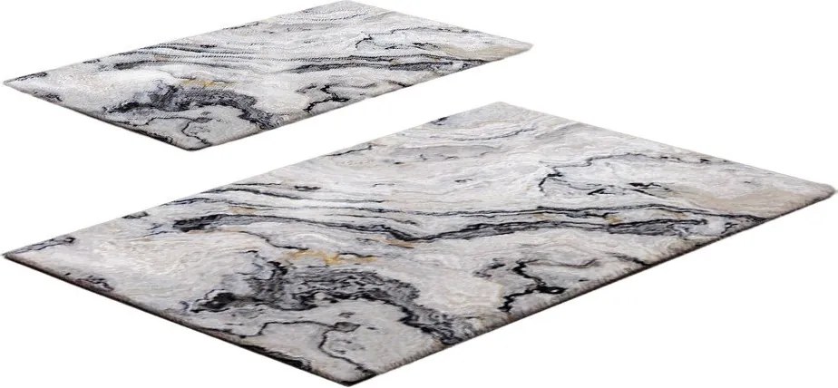 Szürkésbézs fürdőszobai kilépő szett 2 db-os 60x100 cm CT – Foutastic