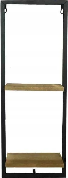 Tandor fém fali polc 20x55 cm