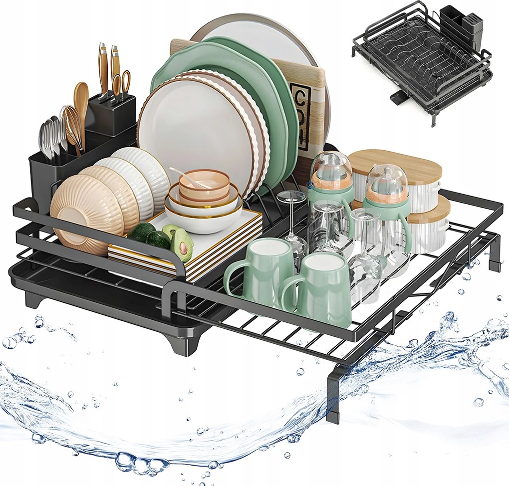 Kompakt Csepegtető Szárítógép Kis Konyhába Bővíthető 41-51 CM