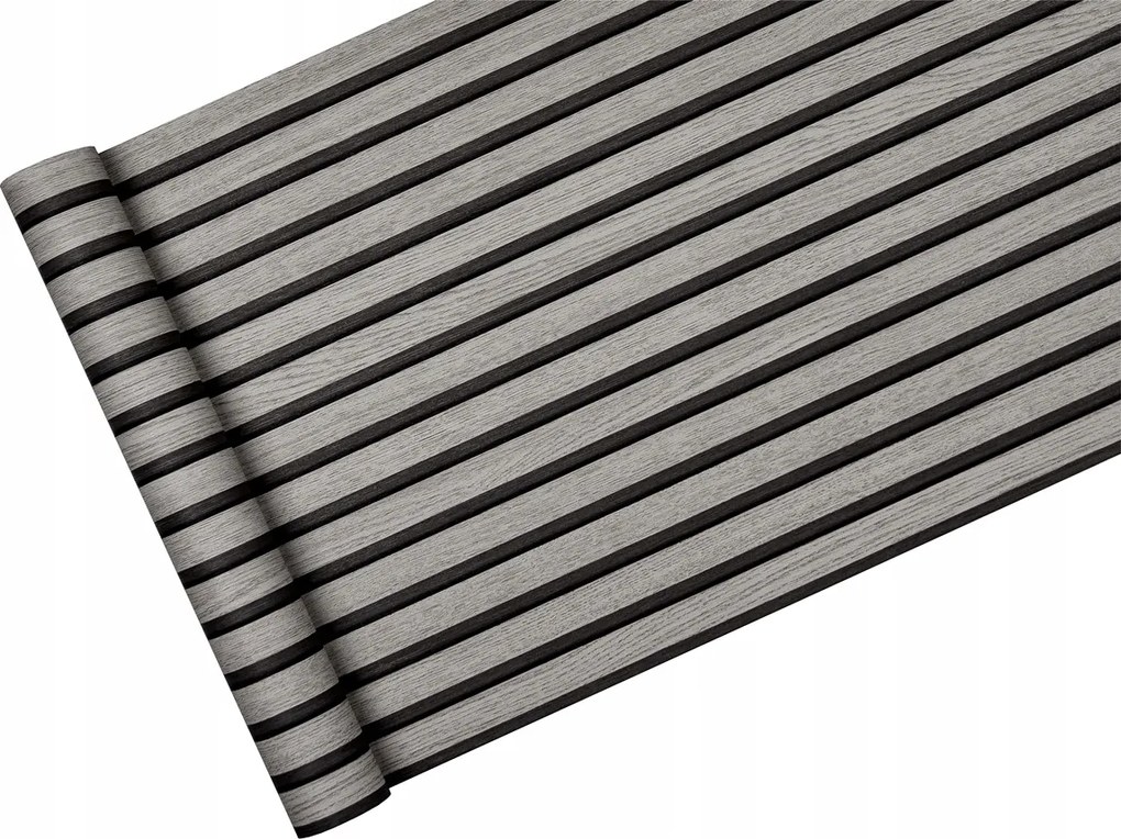 Szürke-bézs lamellák a Flizelinen 3D hatás