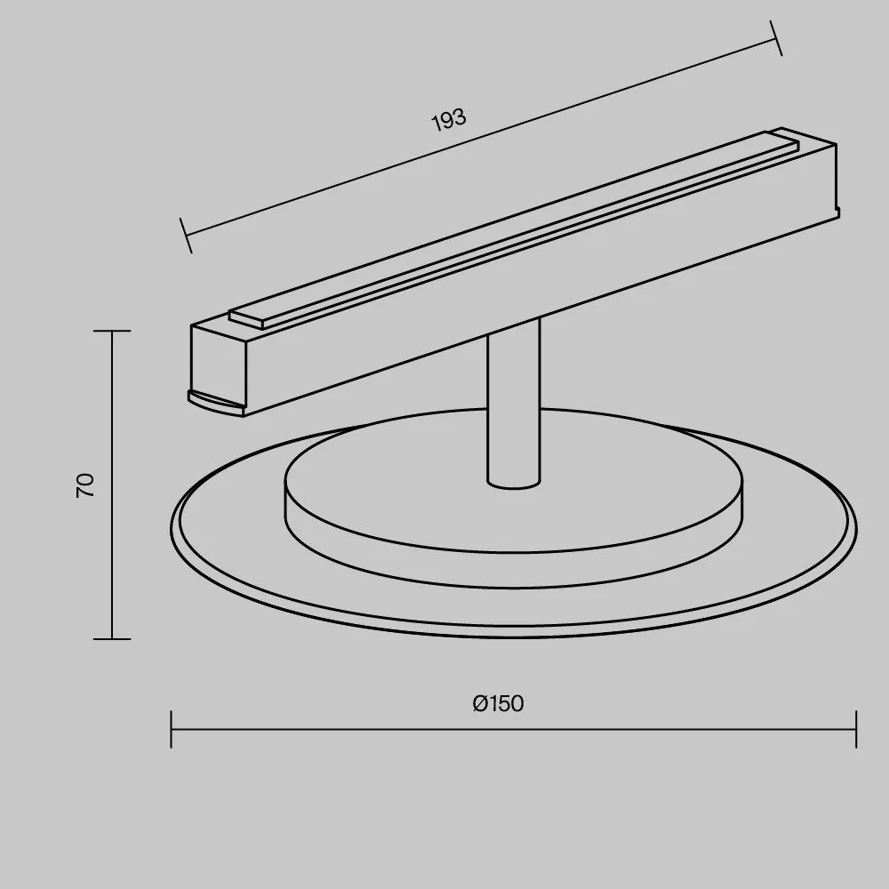 TR107-2-5W3K-BS Relax Alumínium Sín lámpafej Sárgaréz Színű LED 5 W 3000 Kelvin 139 Lumen IP20