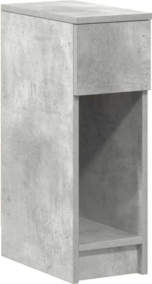 vidaXL betonszürke éjjeliszekrény fiókkal 20 x 36 x 60 cm