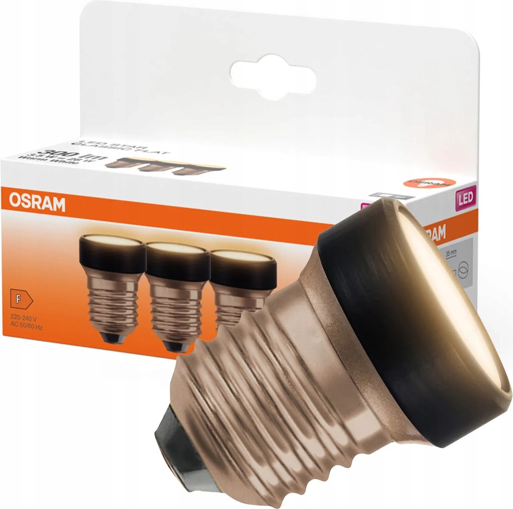 3x Led izzó Reflektor E27 3.5W 28W 300lm 2700K 100° Flat Lamp Osram