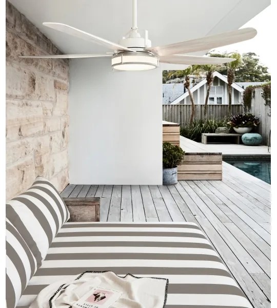 Lucci air 213176-LED Mennyezeti ventilátor LOUISVILLE 1xGX53/18W/230V fa/fehér + távirányító