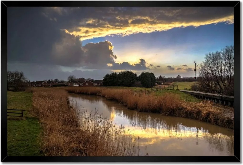 Poszterek keretben 60x40 Felhő mintás