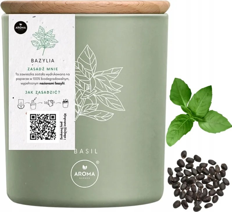 Illatgyertya Aroma Home Fresh Herbs 150G Bazsalikom Bazsalikommag