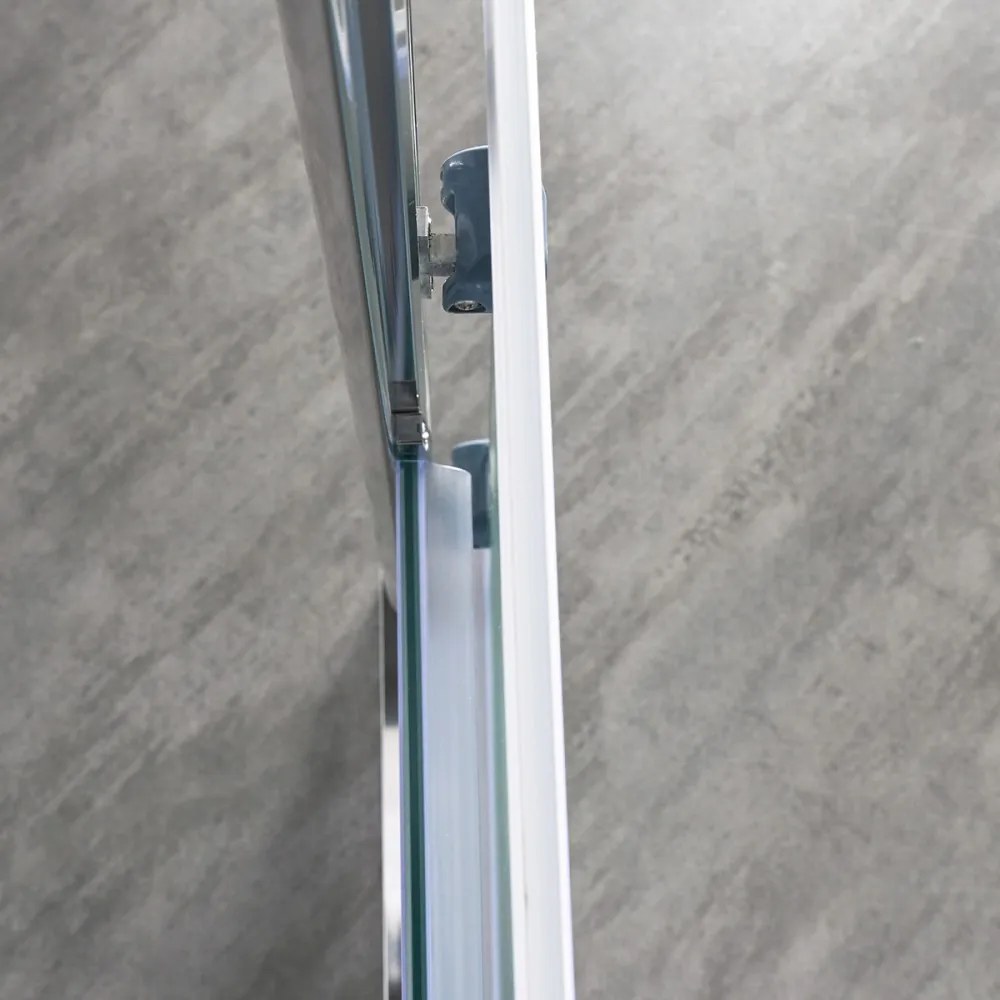 Spirit Matt 80x80x194 cm-es szögletes zuhanykabin, erősített akril zuhanytálcával