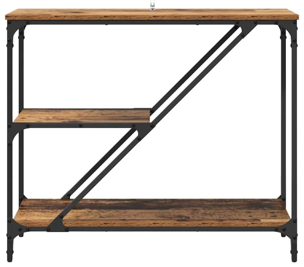 Konzolasztal Öreg fa 88,5 x 30 x 75 cm Faanyag