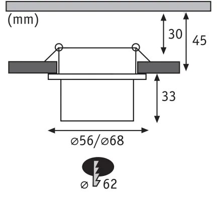 Paulmann 93383 - KÉSZLET 3xLED/6W IP44 Dimmelhető fürdőszobai lámpa GIL 230V