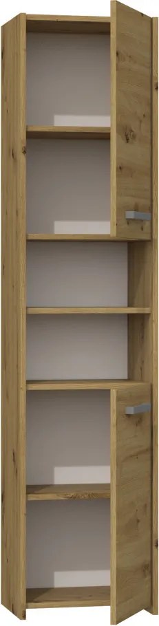 S40 fürdőszoba szekrény, tölgy