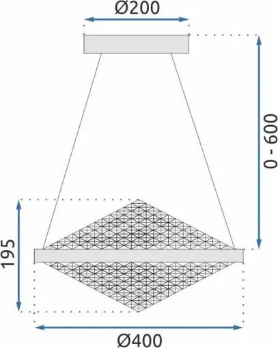 MORETTI MO6363 DOME Króm Színű Függeszték LED 3000-4000-6000K IP20