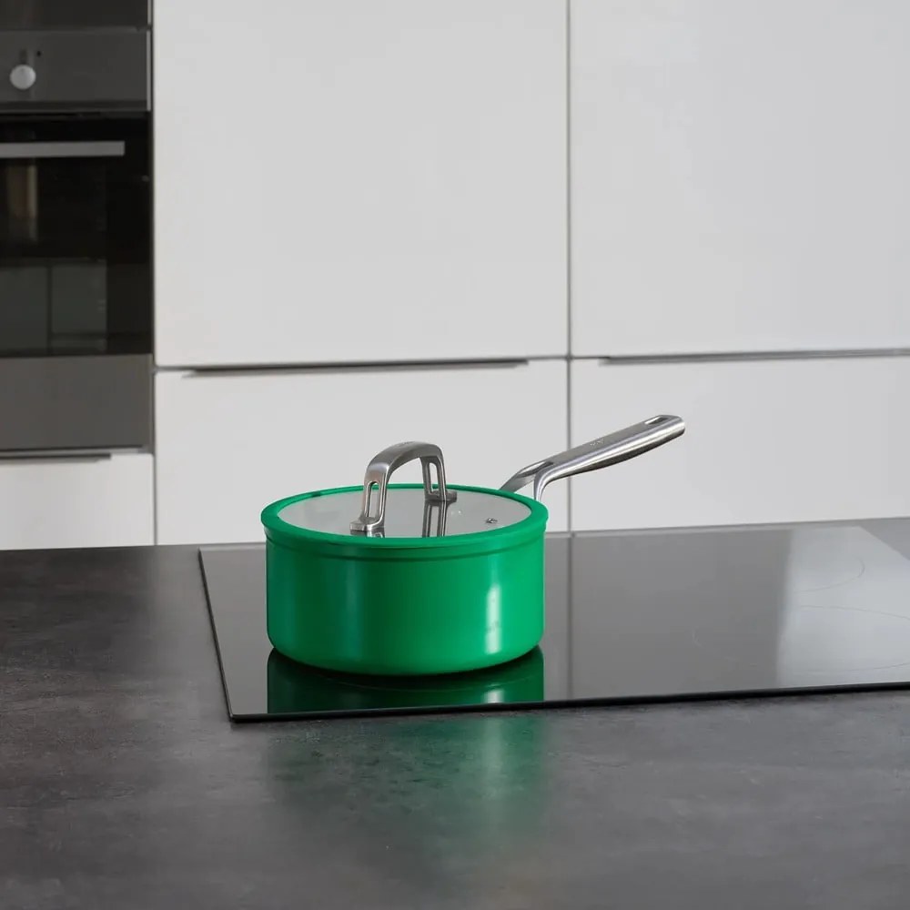 Indukciós tűzhelyhez alkalmas edény fedővel-kerámia felülettel 2,4 l Meda 3.0 – FABINI