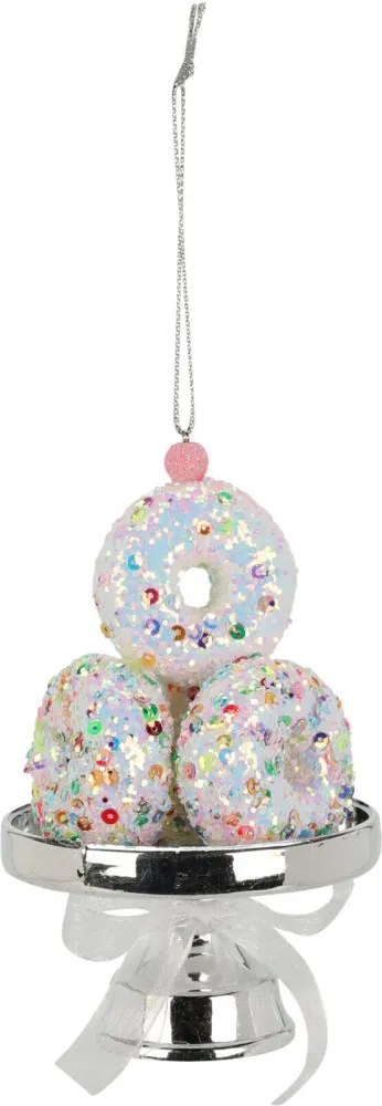 Cupcake színes karácsonyfa dísz