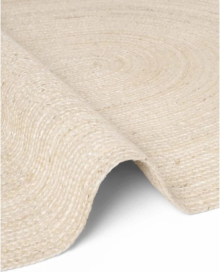 Világos natúr színű kétoldalas-kézi szövésű juta szőnyeg 160x230 cm Braided – Hanse Home