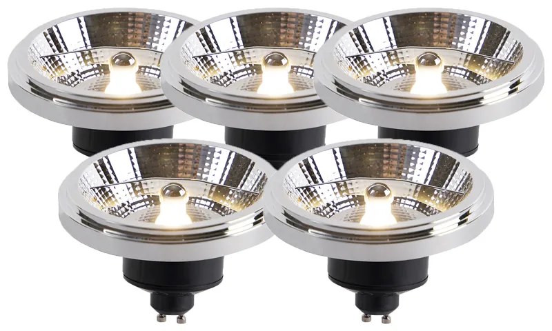 5 db-os készlet GU10 LED izzó AR111 11W 820lm 3000K