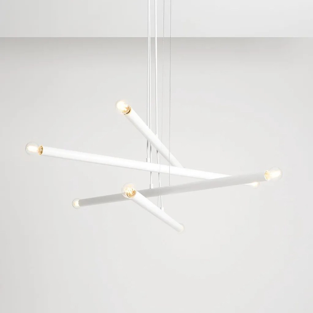 ALDEX 1072P TUBO Modern Led Függesztett Lámpa Fehér E14 IP20