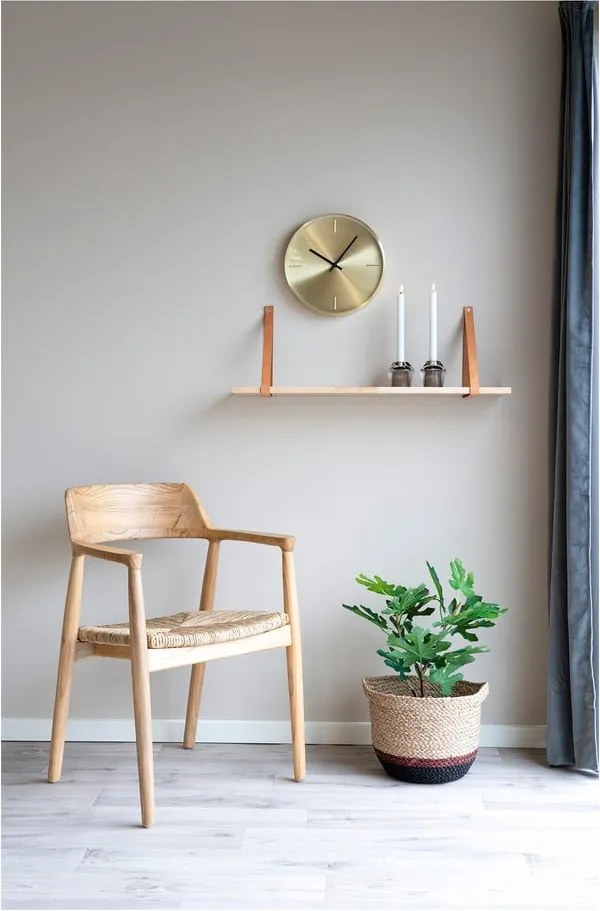 Natúr színű tömörfa karfás étkezőszék Getafe – House Nordic