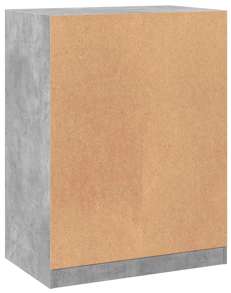 betonszürke szerelt fa ruhásszekrény 77 x 48 x 102 cm