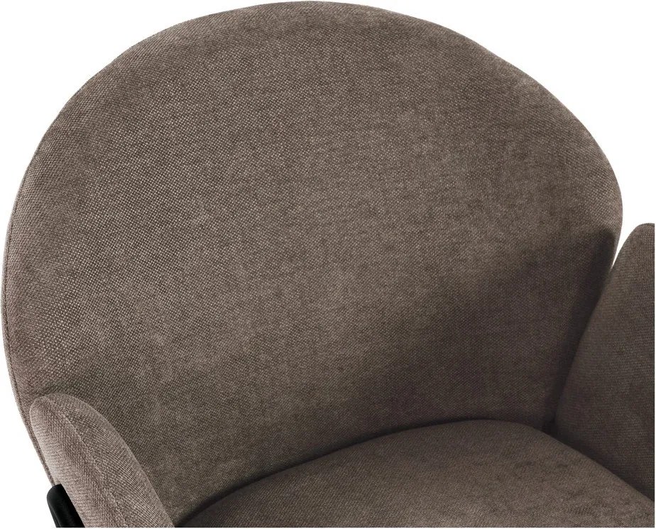 Barackszínű kárpitozott étkezőfotel szett 2 db-os Aslin – MOME