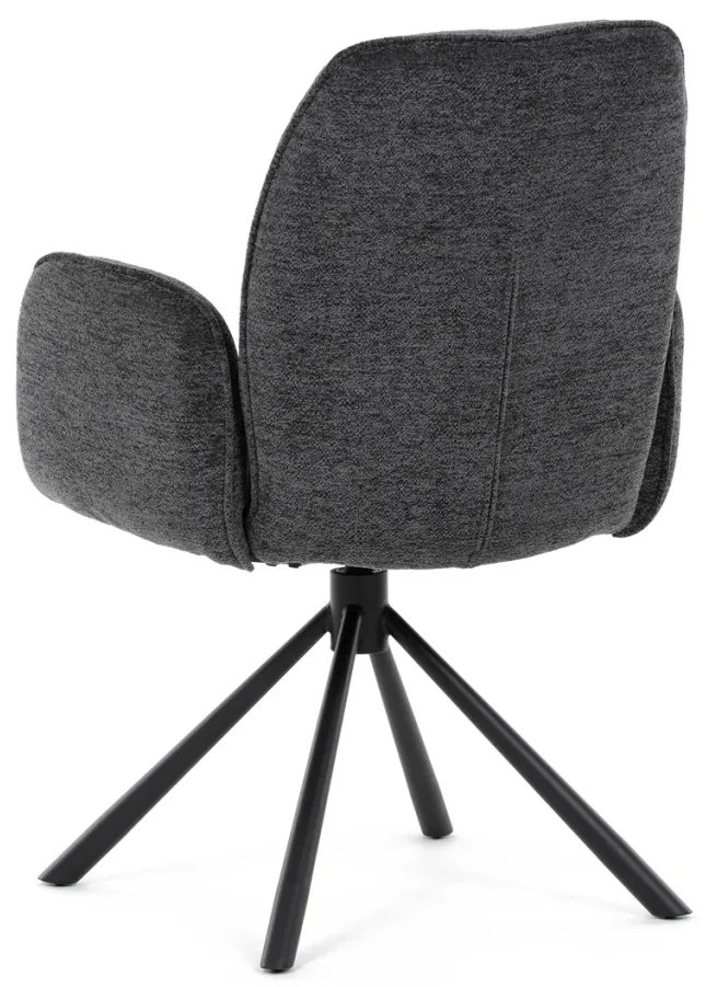 Scaun de sufragerie rotativ, culoare neagră. DCH-D1330 BK2