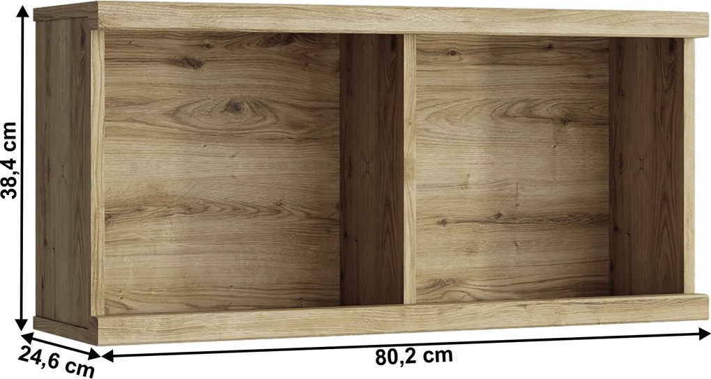 Fali polc 80, navarra tölgy, DORSI