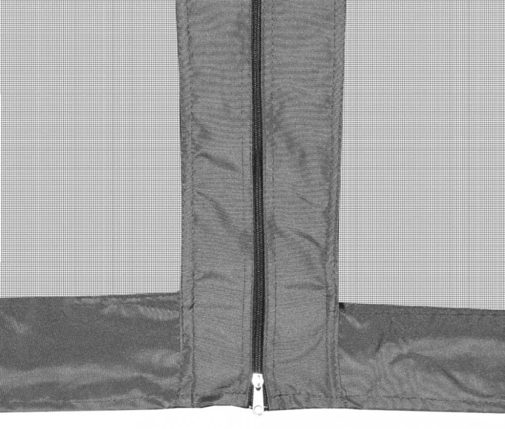 szürke hatszögletű felugró pavilon 6 oldalfallal 3,6 x 3,1 m
