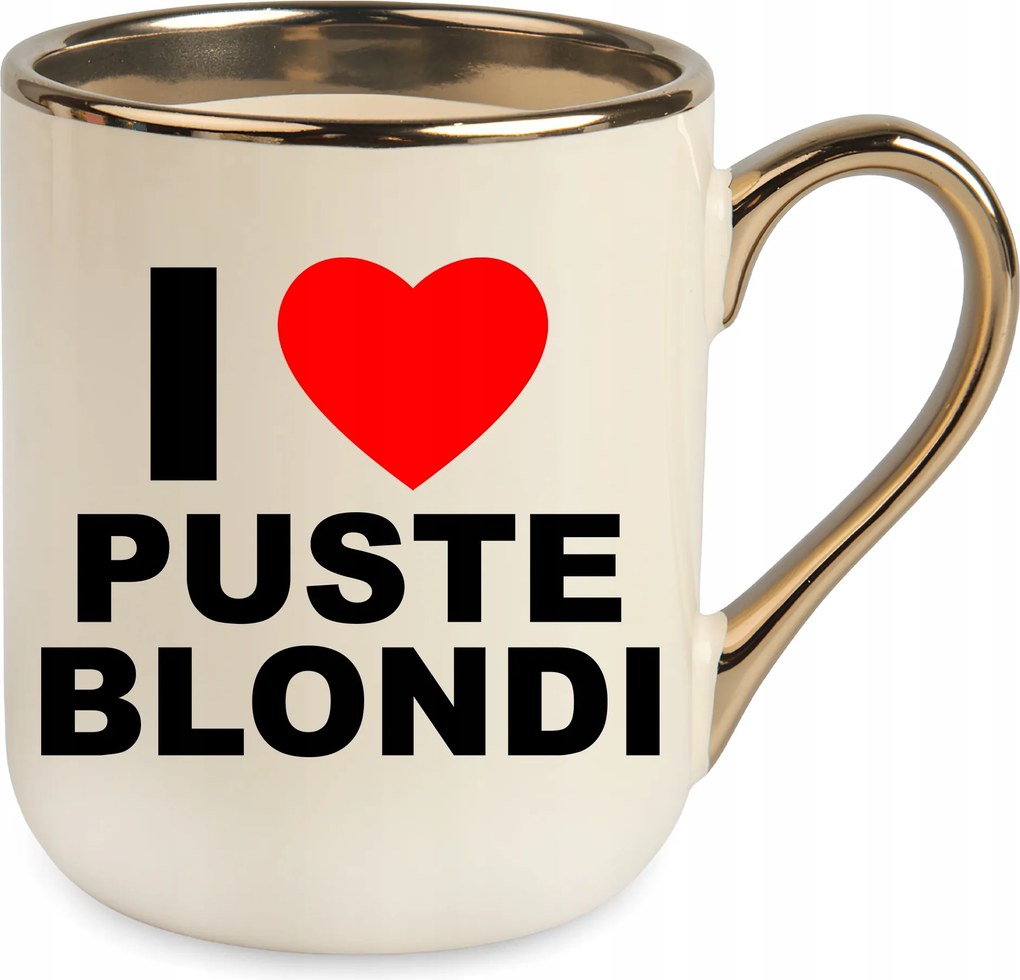 Bögre Elegáns Bézs És Love Üres Szőke Születésnapi Ajándék Karácsony Csomagolás