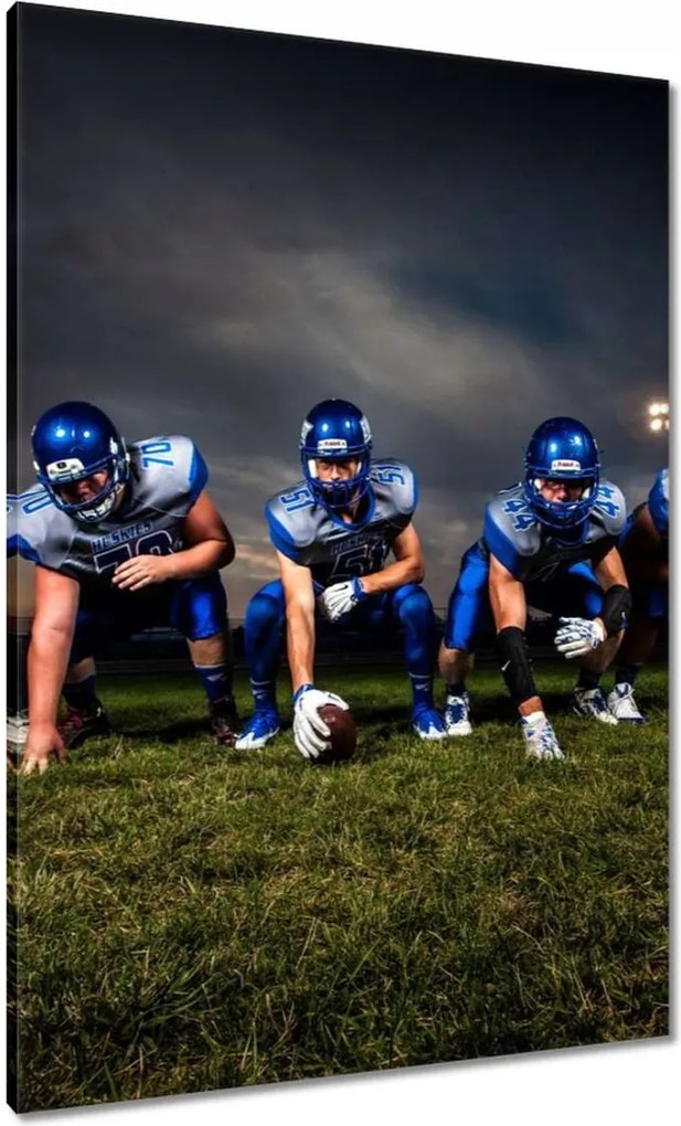 Vászonkép 70x100 Rögbi Férfi Sport Labda