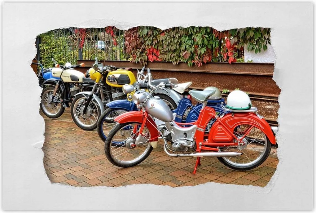 Poszterek 120x80 Antik motorkerékpárok