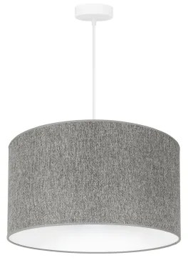 Duolla - Csillár zsinóron ROLLER ECO RECYCLING 1xE27/15W/230V átm. 45 cm szürke