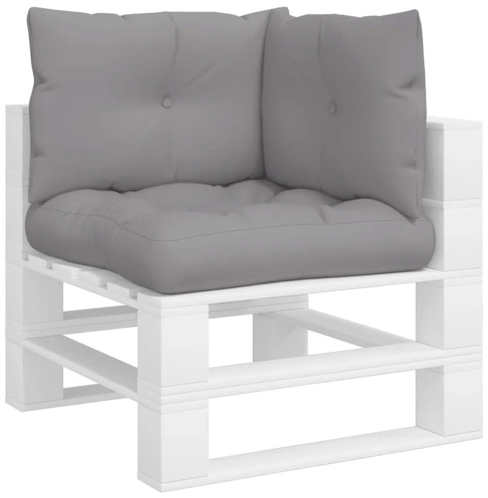 3 db szürke szövet raklappárna