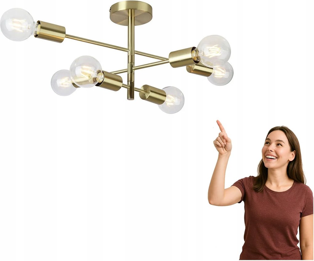 Mennyezeti lámpa Atlantico PNC-5679-6-GD Italux