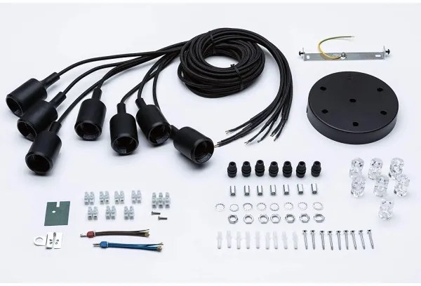 Paulmann 50390 - Csillár zsinóron NEORDIC 7xE27/20W/230V pók