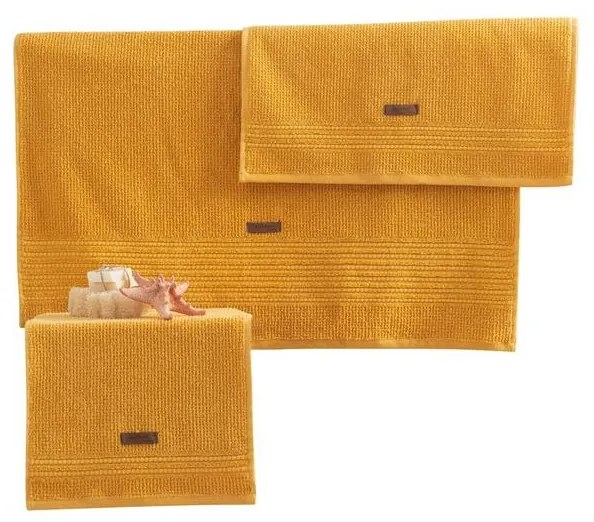 Törölköző Szett (3 db) Wellness - Sárga