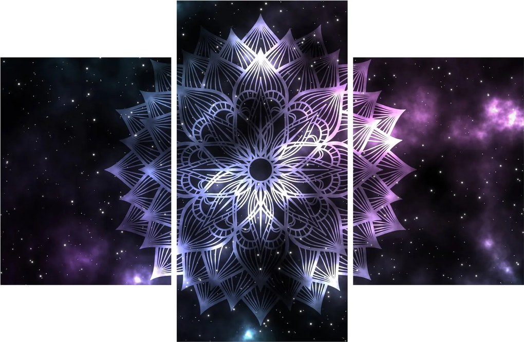 Kép - Lótusz mandala az űrben (90x60 cm)
