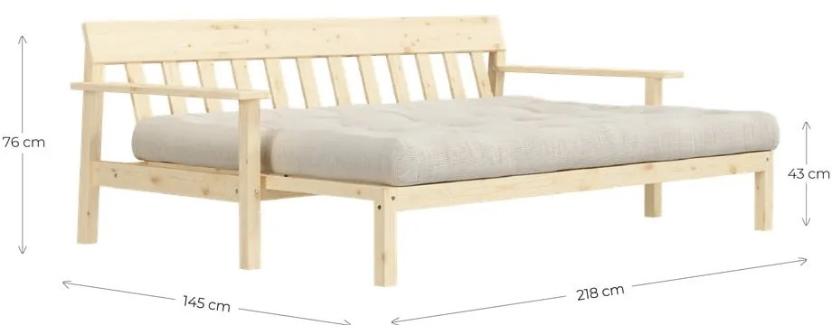 Unwind Wheat Beige kinyitható kanapé - Karup Design