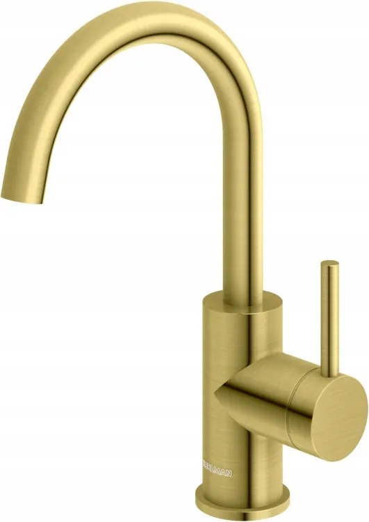 Mosdó csaptelep Kohlman Axel arany szálcsiszolt forgó QB150AGDB