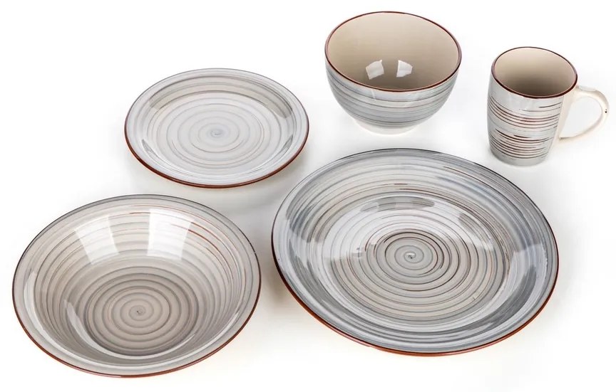 Banquet Spiral Grey 30 db-os étkészlet