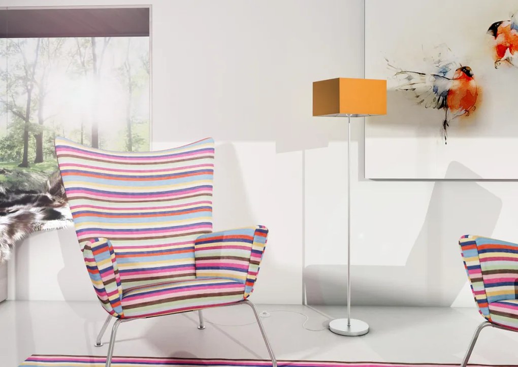 RENDL TEMPO 30/19 lámpabúra Chintz narancssárga/fehér PVC max. 23W