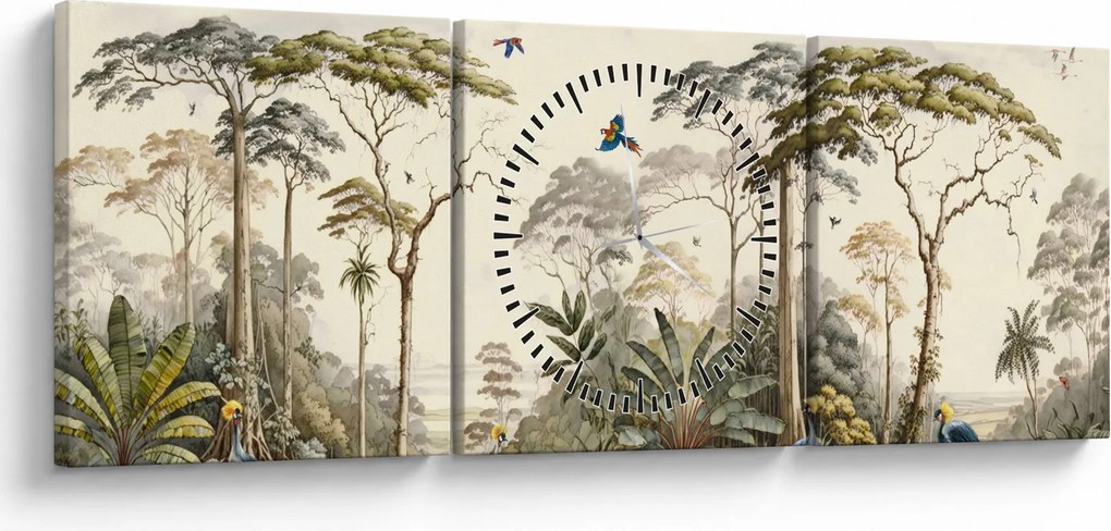 Kép - Amazonas esőerdő (órával) (90x30 cm)