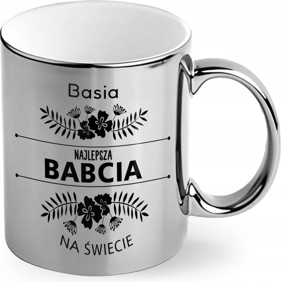 Ajándék Nagyinak Ezüst Személyre Szabott Bögre A Világ Legjobb Neve