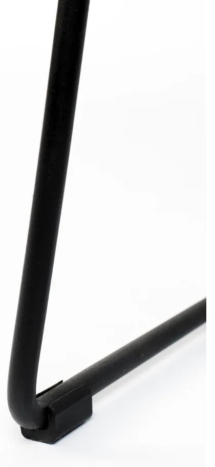 Fekete teakfa bárszék (ülésmagasság 76 cm) Tangle – White Label