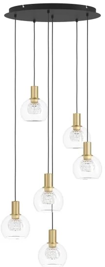 Eglo 390279 -LED Dimmelhető csillár zsinóron TERQUE 6xLED/5,4W/230V 3000K átm. 54cm